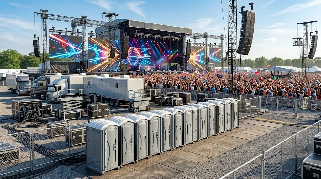 Concert Restroom Rental in Lawrence, KS