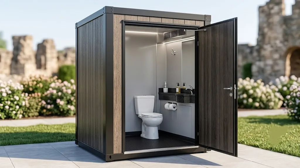 Porta potty in winter